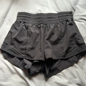 Black Lululemon hotty hot shorts
